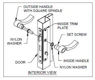 handle storm emco loose parts andersen maintenance care likely tightened screw missing needs together